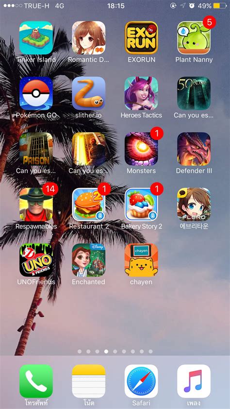 Aplicativos de jogos no iphone