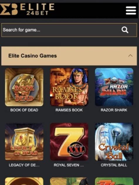 Elite24bet casino mobile