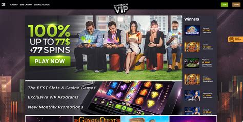Generation vip casino bonus