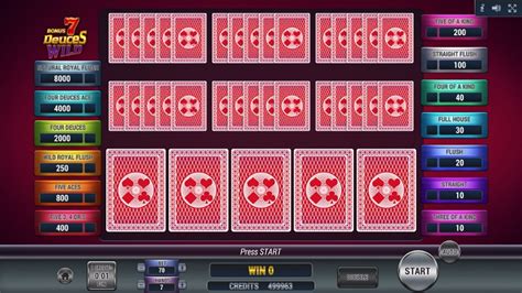 Poker 7 Bonus Deuces Wild 888 Casino