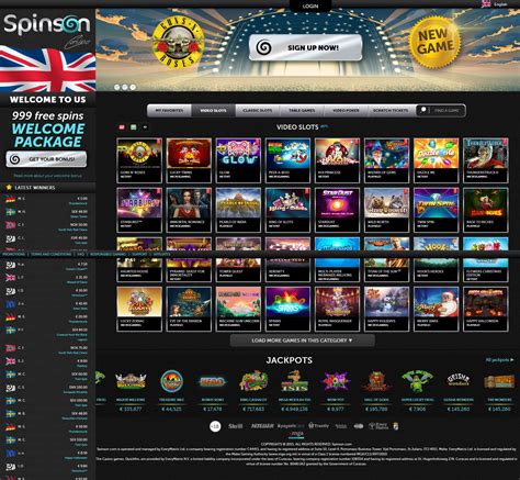 Spinson casino login